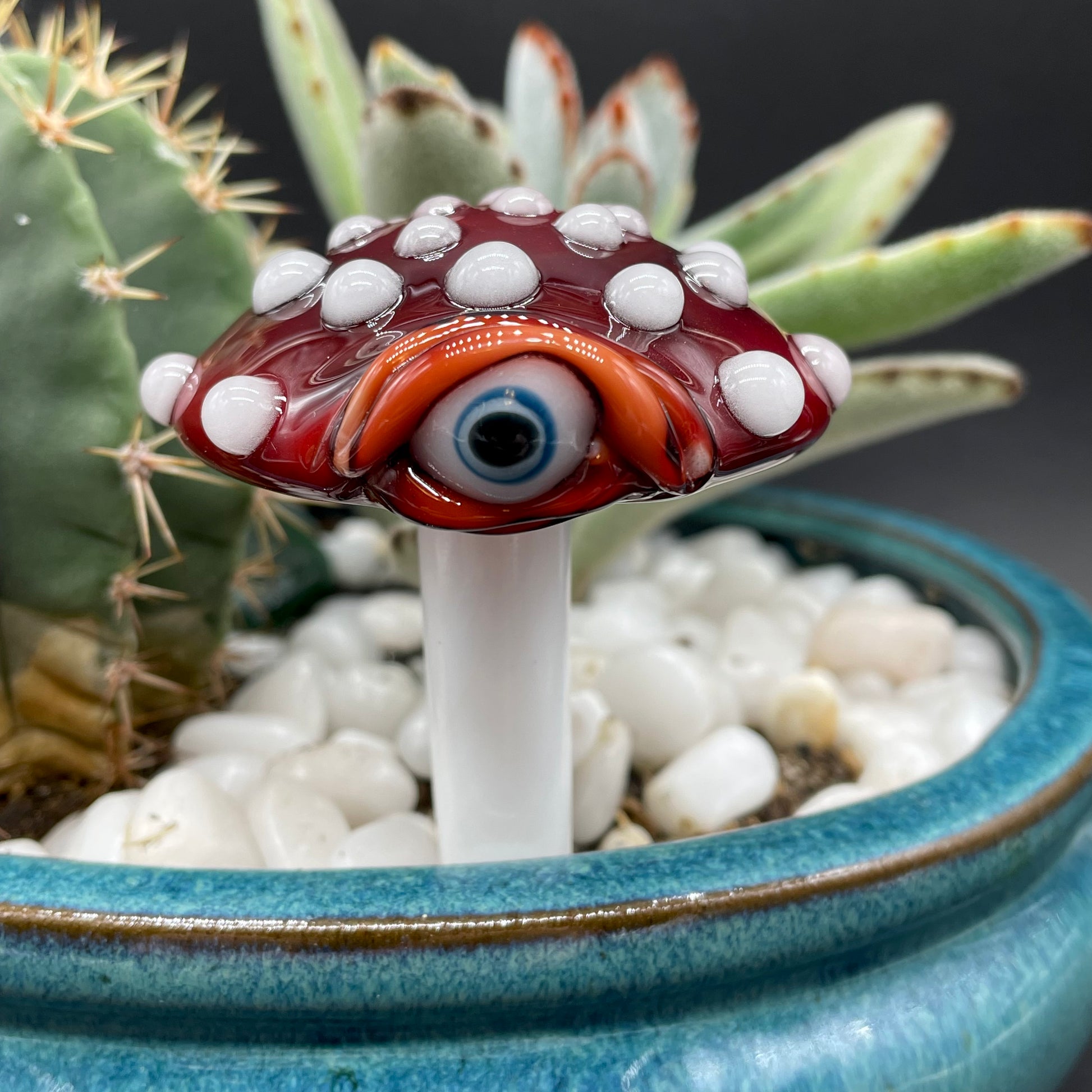 Mushroom plant decoration craftsmanship - artisan glass work