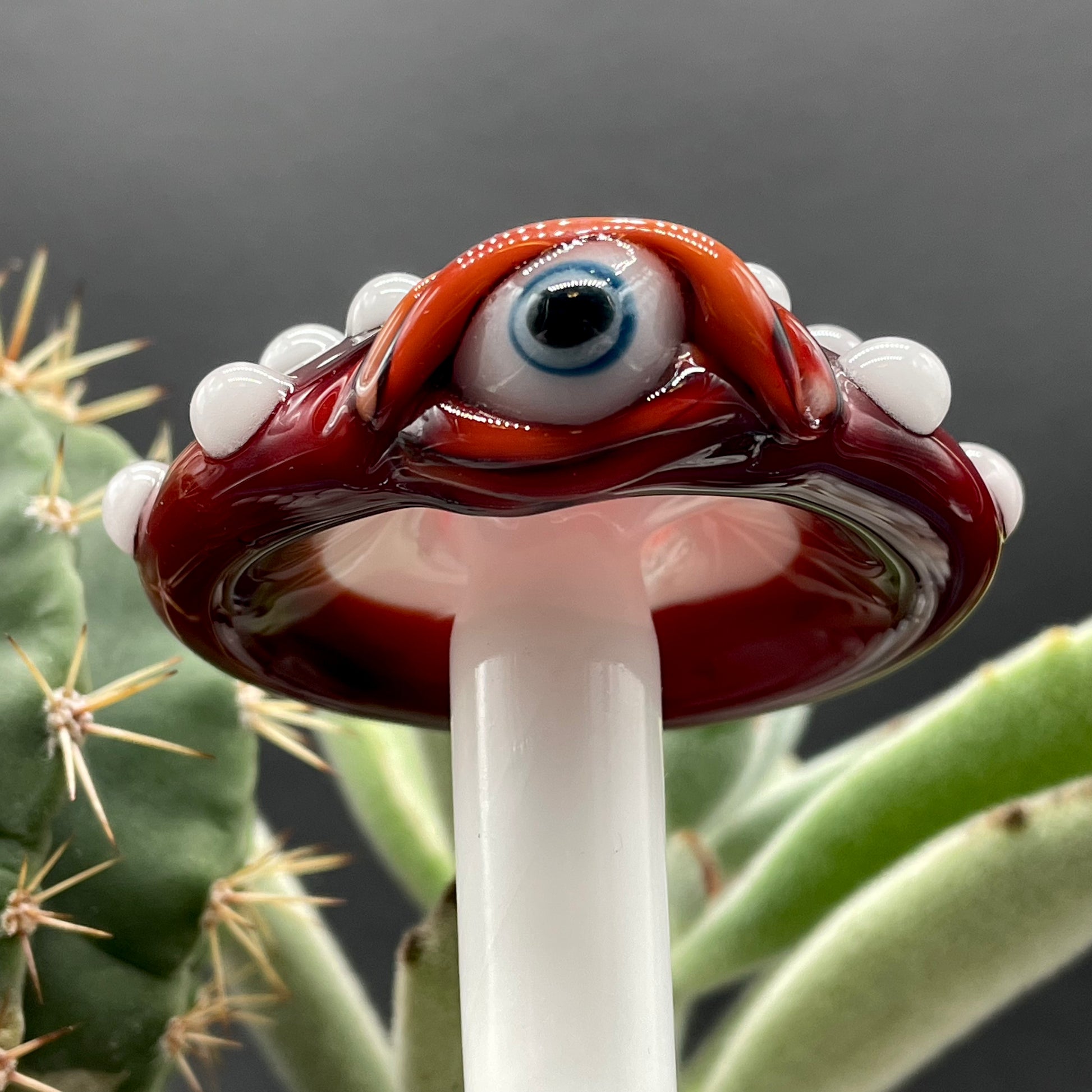 Premium Mushroom plant decoration - collectible glass art
