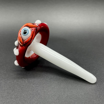 Artisan glass Mushroom plant decoration - detailed craftsmanship