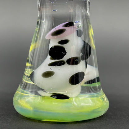 Leviathan Glass Alien Abduction Ornament (Cow) - hand-blown art