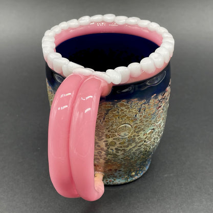 Hangry tea cup glass art - premium handcrafted piece