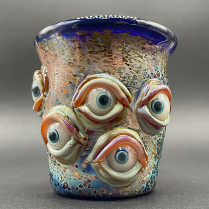 Leviathan Glass Blown Glass Tasty tea cup - hand-blown art