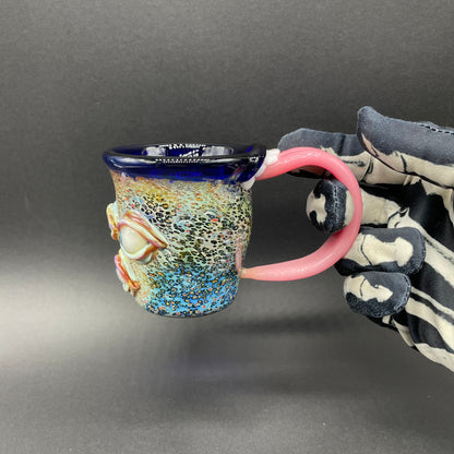 Hand-blown Blown Glass Tasty tea cup - Leviathan Glass original