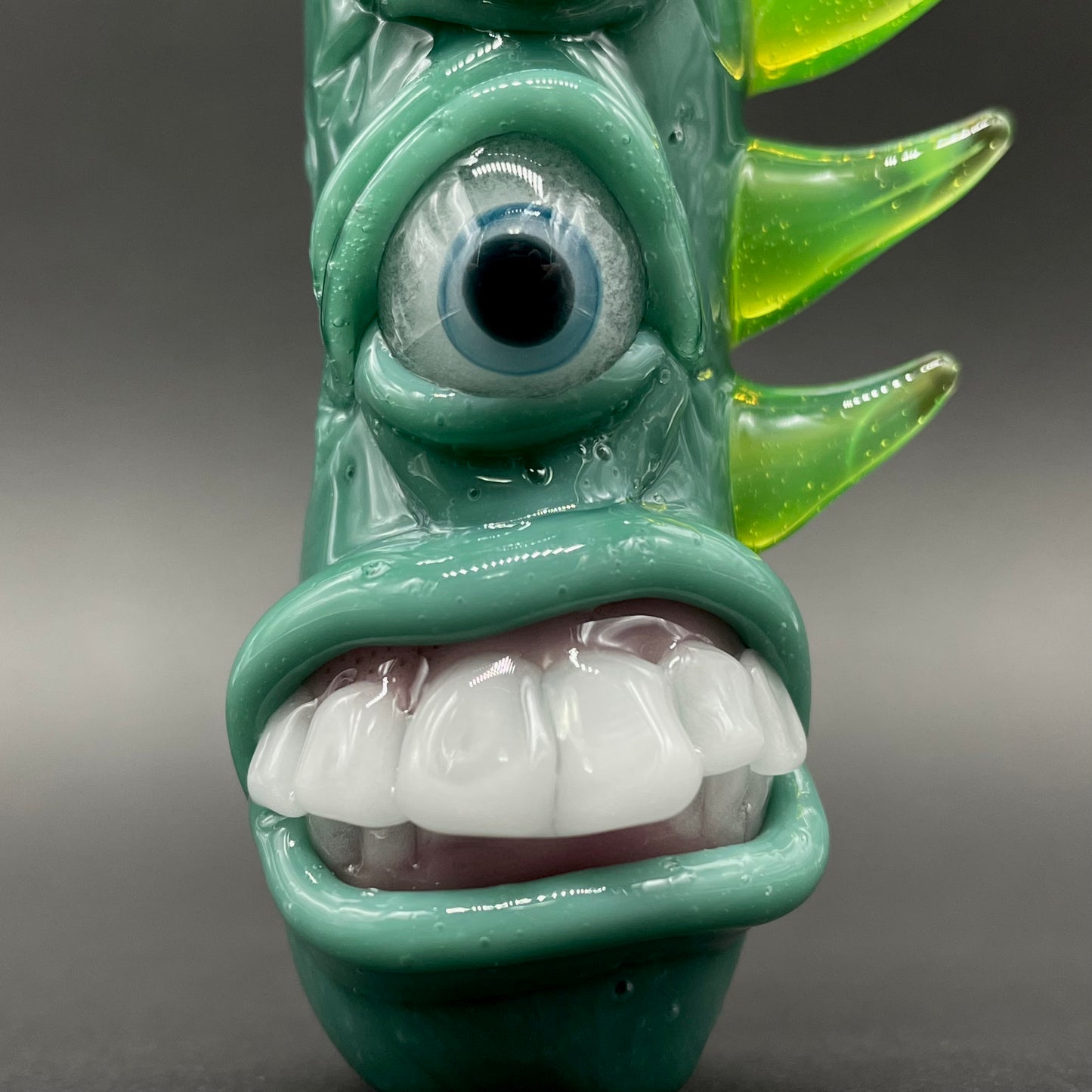 Leviathan Glass Triclops Chillum - hand-blown art