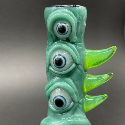 Premium Triclops Chillum - collectible glass art