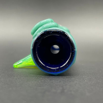 Triclops Chillum by Leviathan Glass - artisan detail