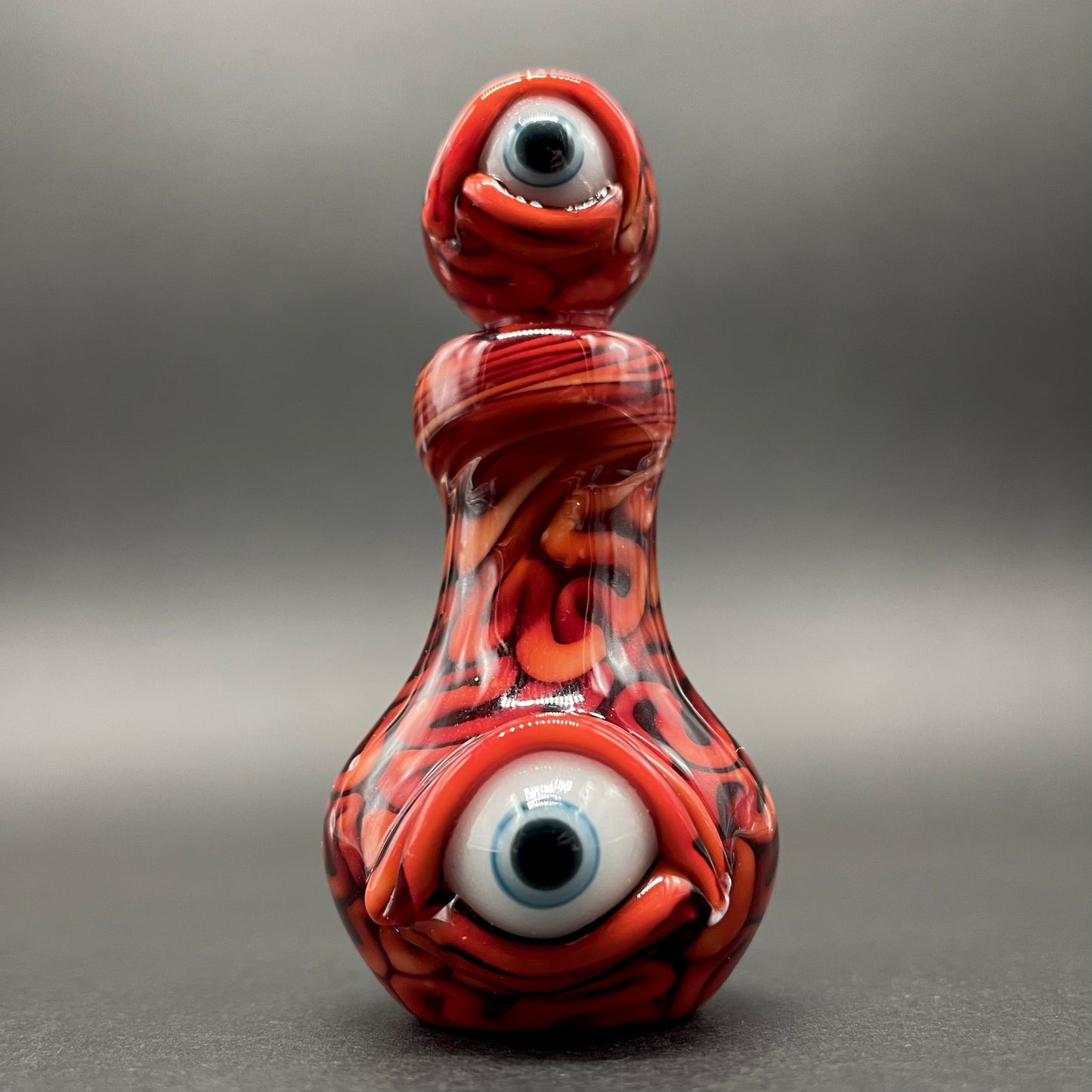 Small Brain potion bottle detail view - premium glass art