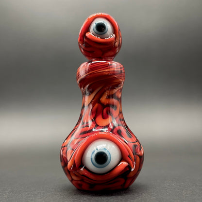 Small Brain potion bottle detail view - premium glass art