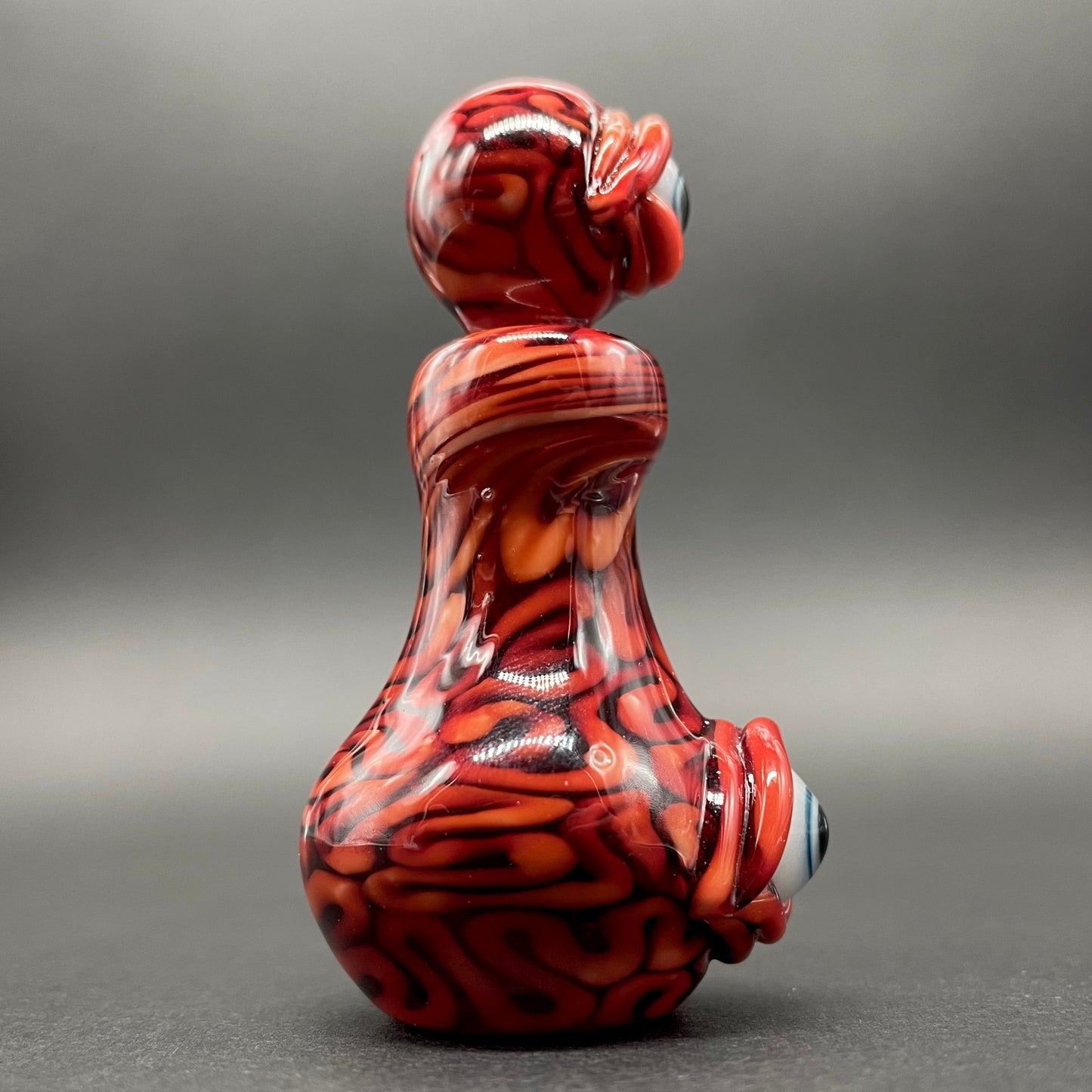 Small Brain potion bottle by Leviathan Glass - artisan detail