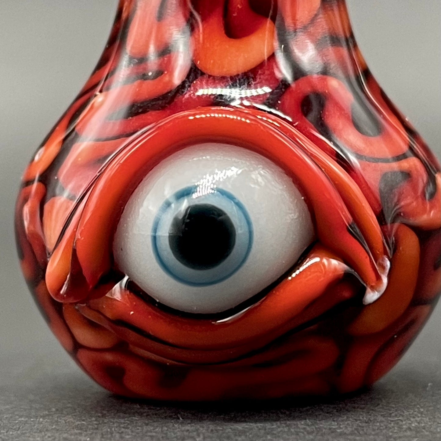 Artisan glass Small Brain potion bottle - detailed craftsmanship