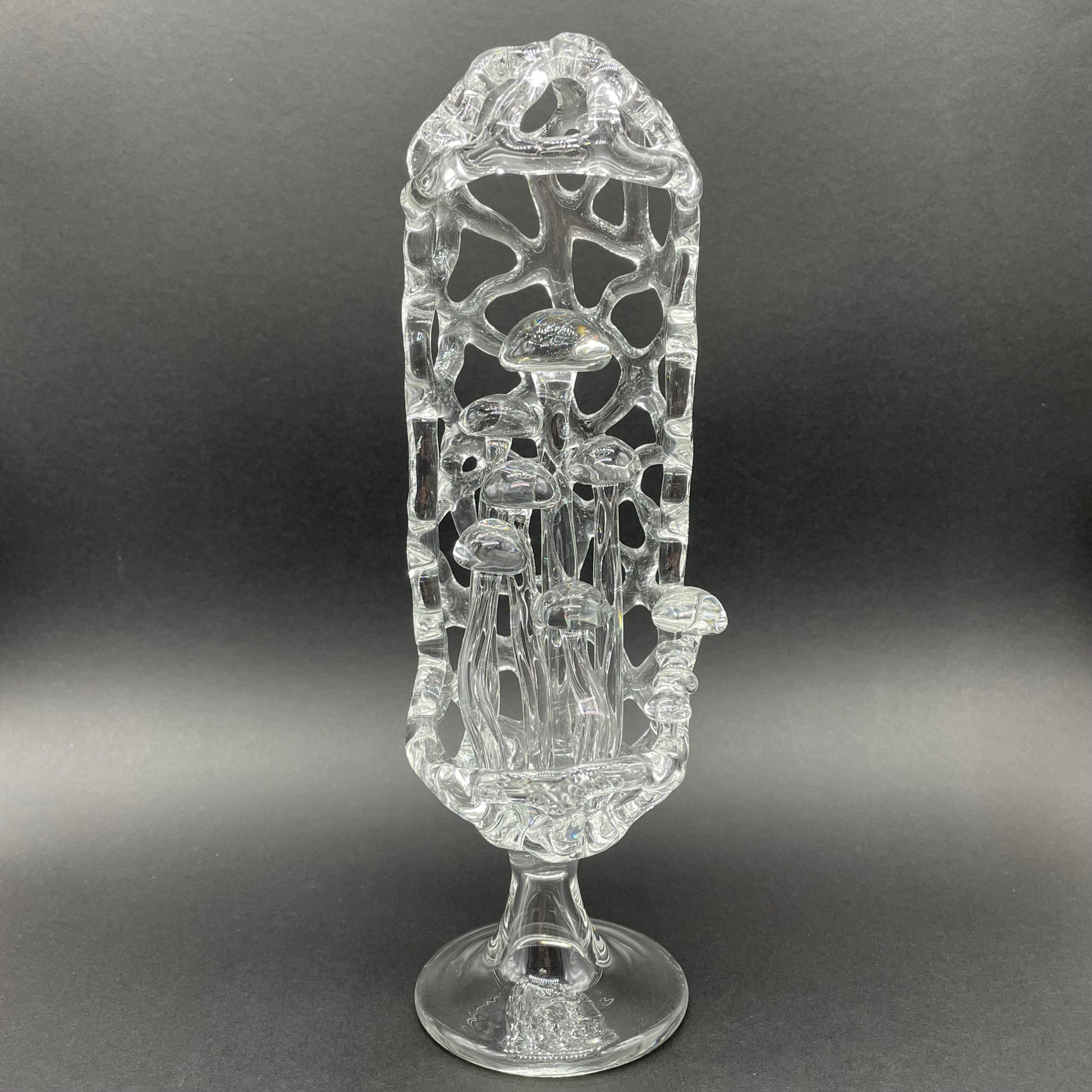 Leviathan Glass Collaboration Mushroom sculpture - hand-blown art