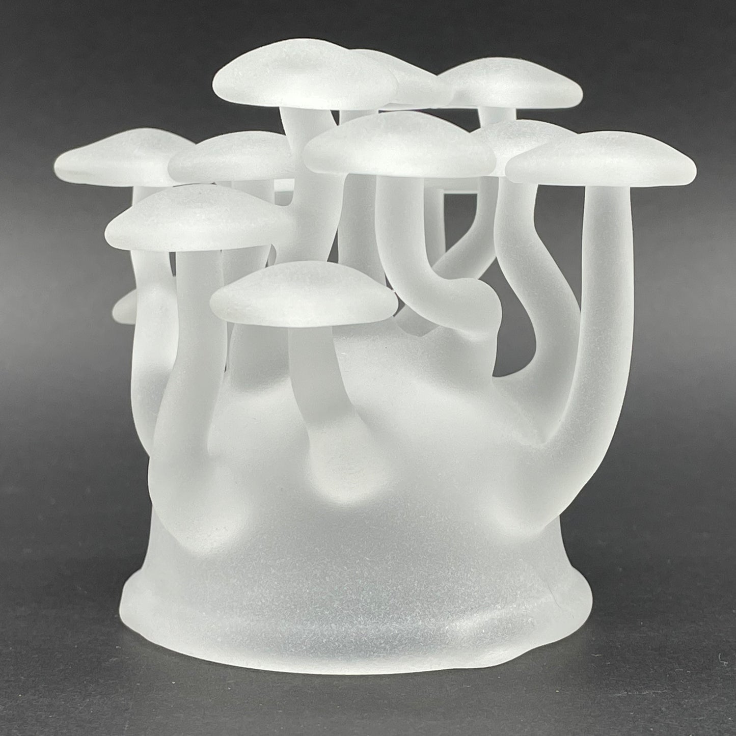 Leviathan Glass Magical Mushroom Sculpture - hand-blown art