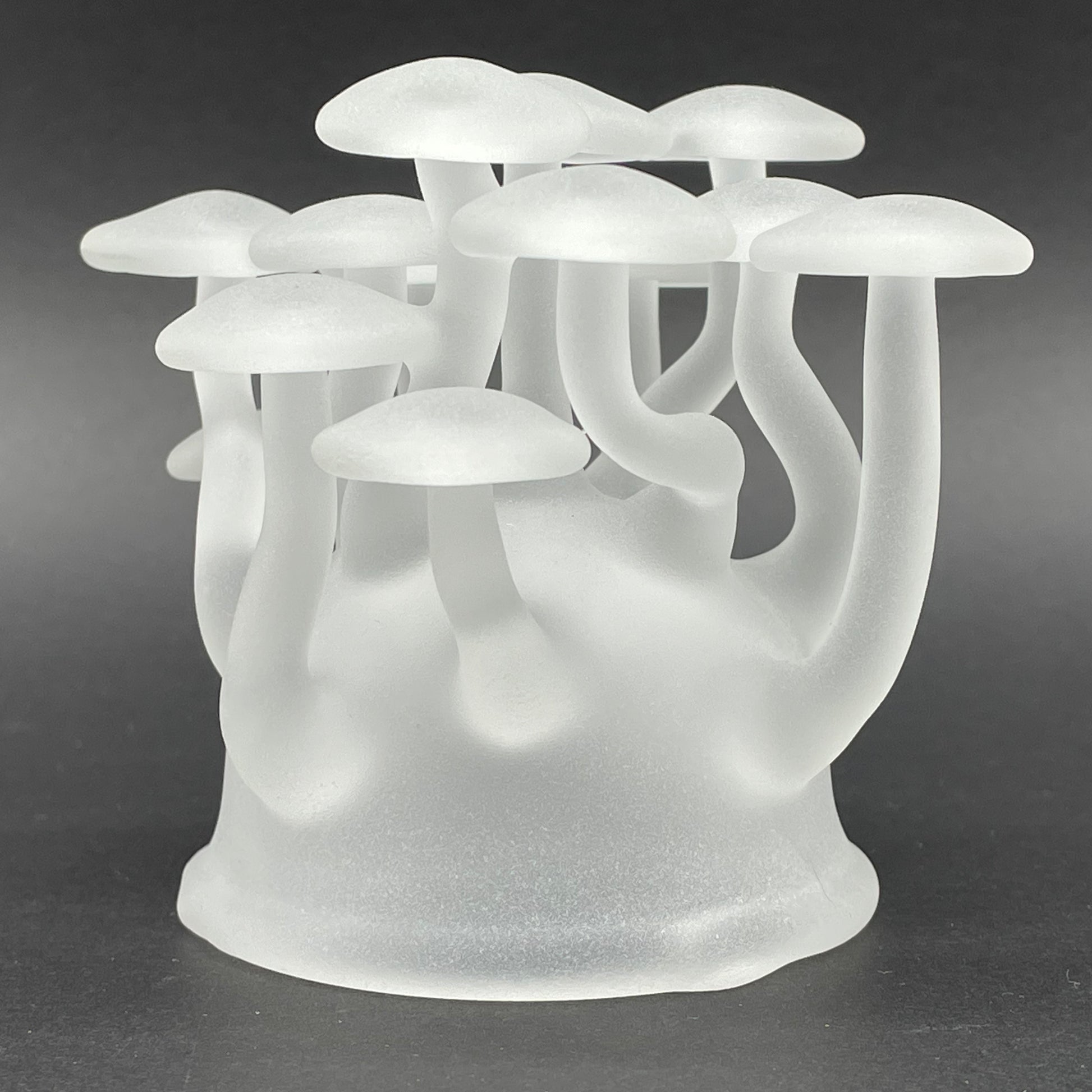 Leviathan Glass Magical Mushroom Sculpture - hand-blown art