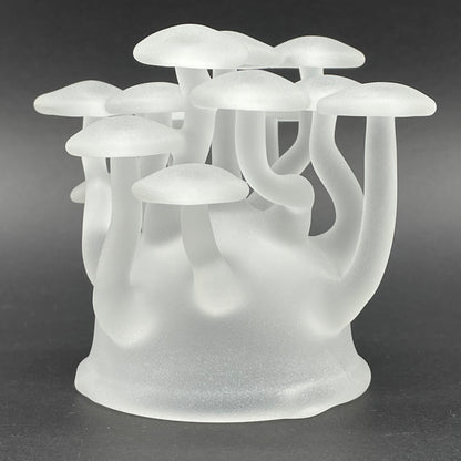 Leviathan Glass Magical Mushroom Sculpture - hand-blown art
