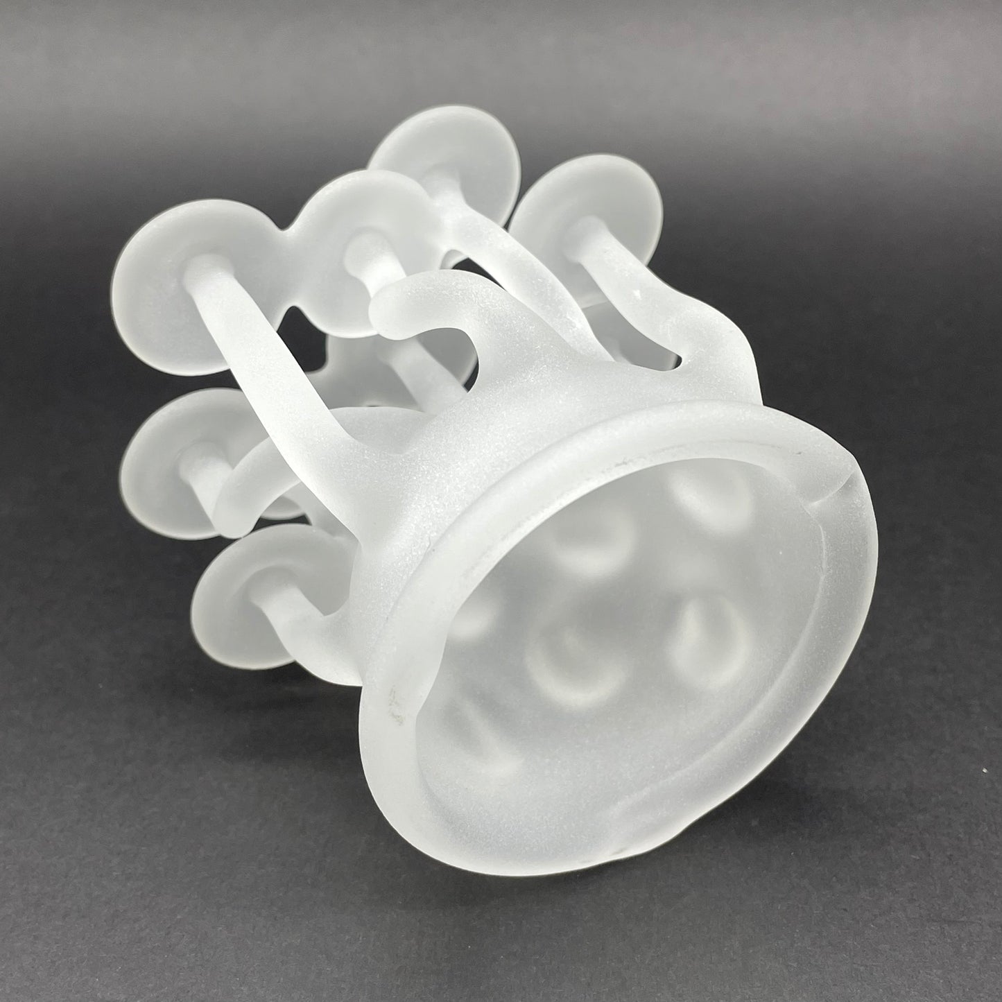 Hand-blown Magical Mushroom Sculpture - Leviathan Glass original