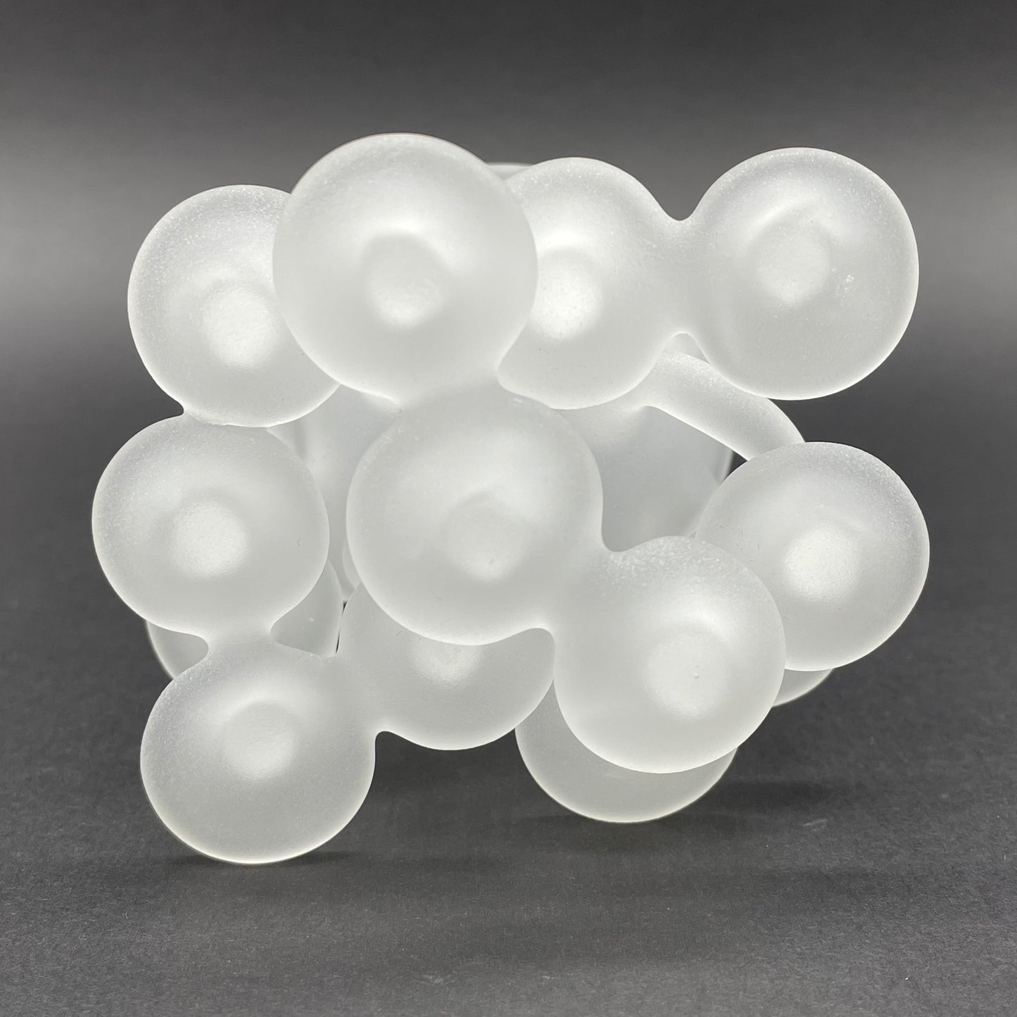 Artisan glass Magical Mushroom Sculpture - detailed craftsmanship