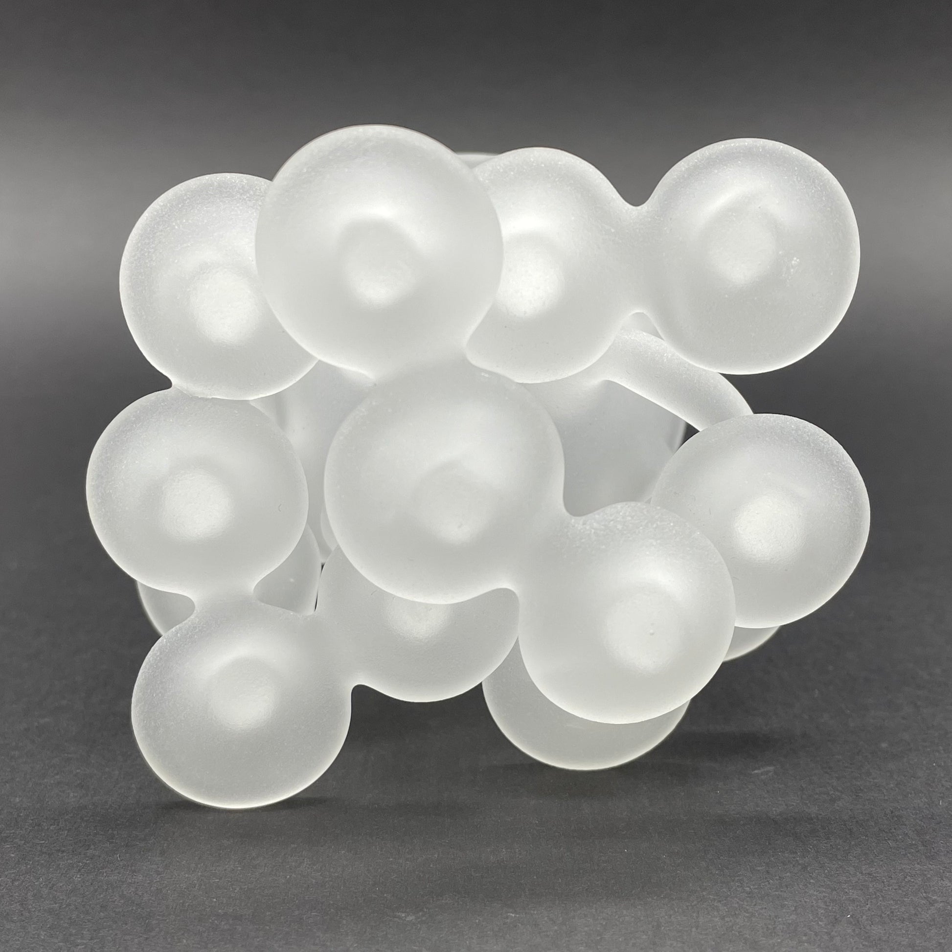 Artisan glass Magical Mushroom Sculpture - detailed craftsmanship