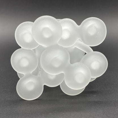 Artisan glass Magical Mushroom Sculpture - detailed craftsmanship