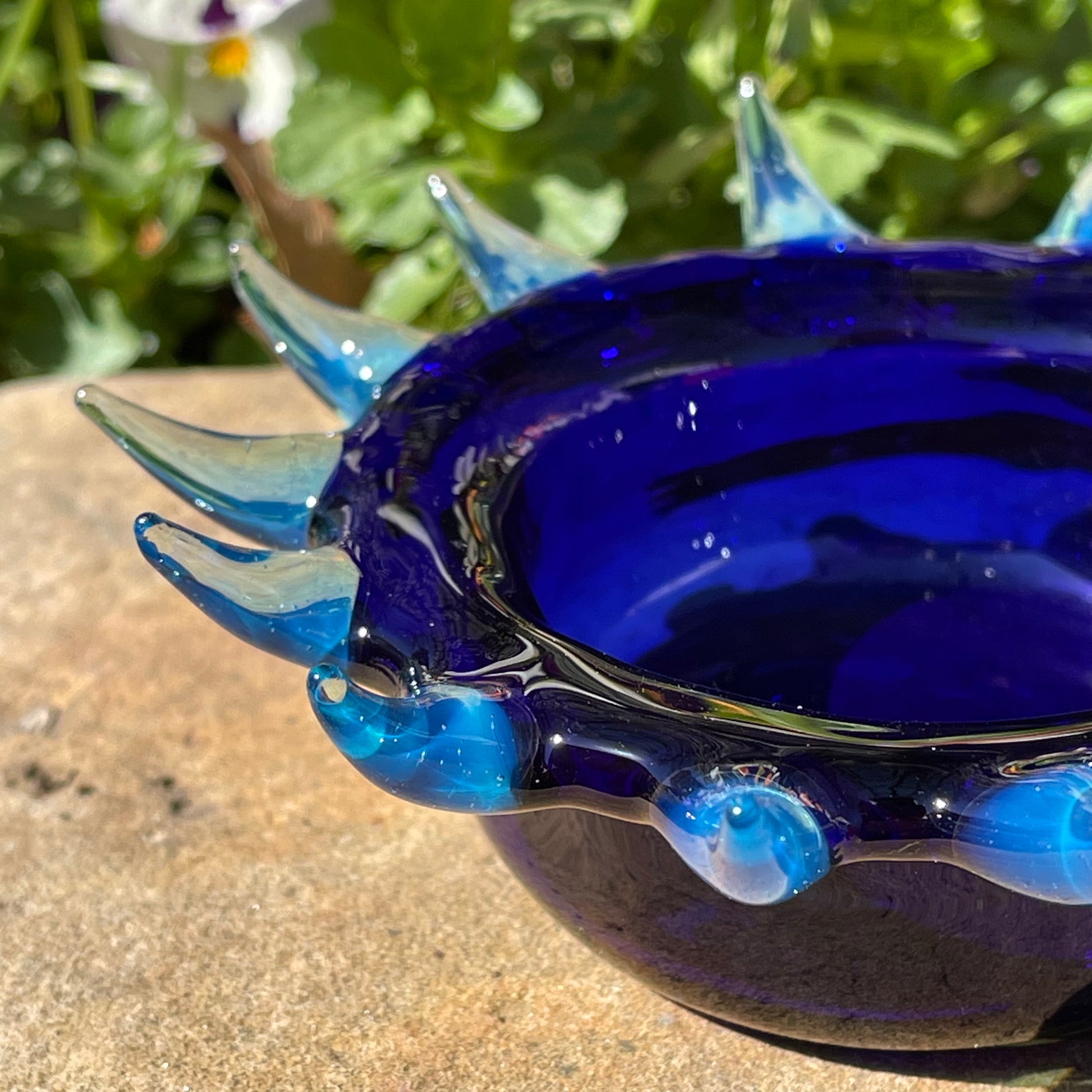 Premium Spiny ashtray - collectible glass art