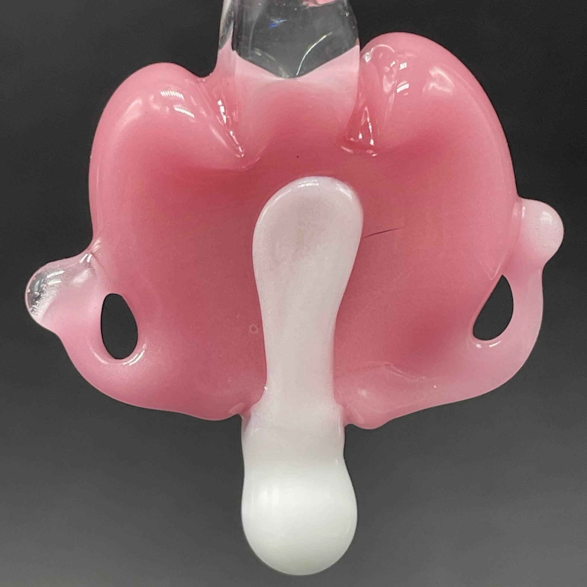 Premium bleeding heart pendant - collectible glass art