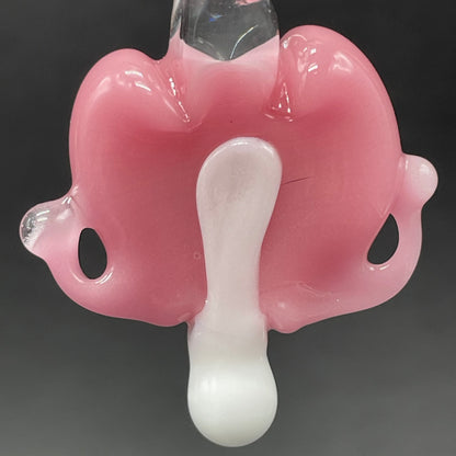 Premium bleeding heart pendant - collectible glass art