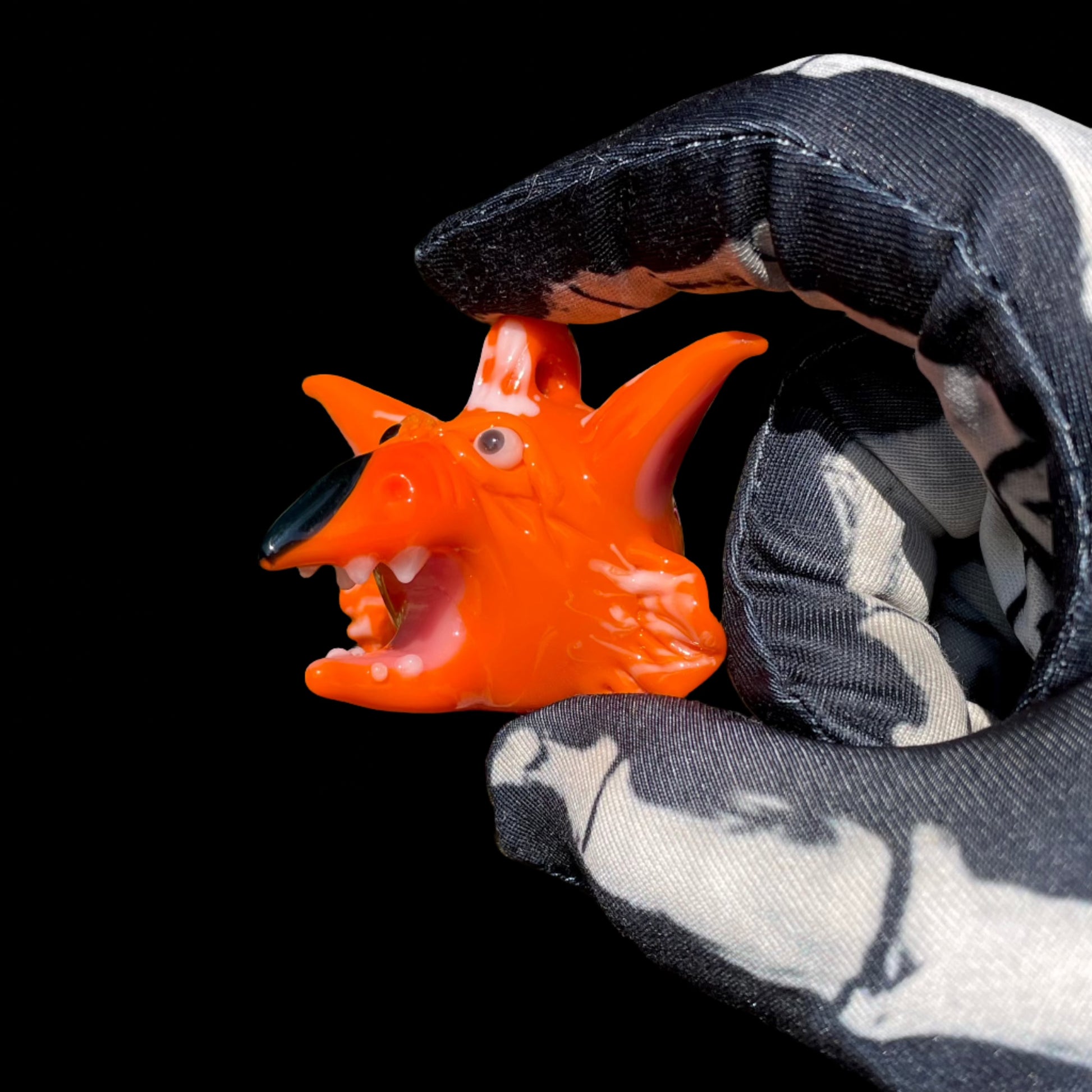 Hand-blown Glass Fireys pendant - Leviathan Glass original