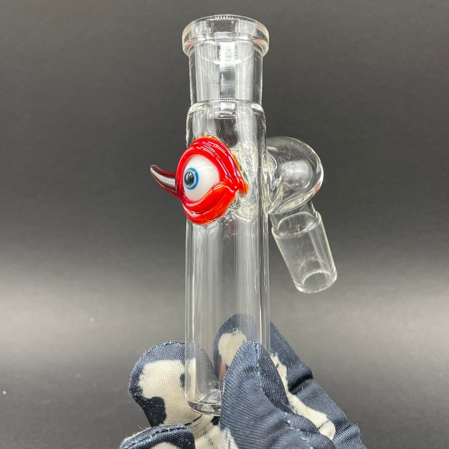 18mm 45° simple ash catch (eye) detail view - premium glass art