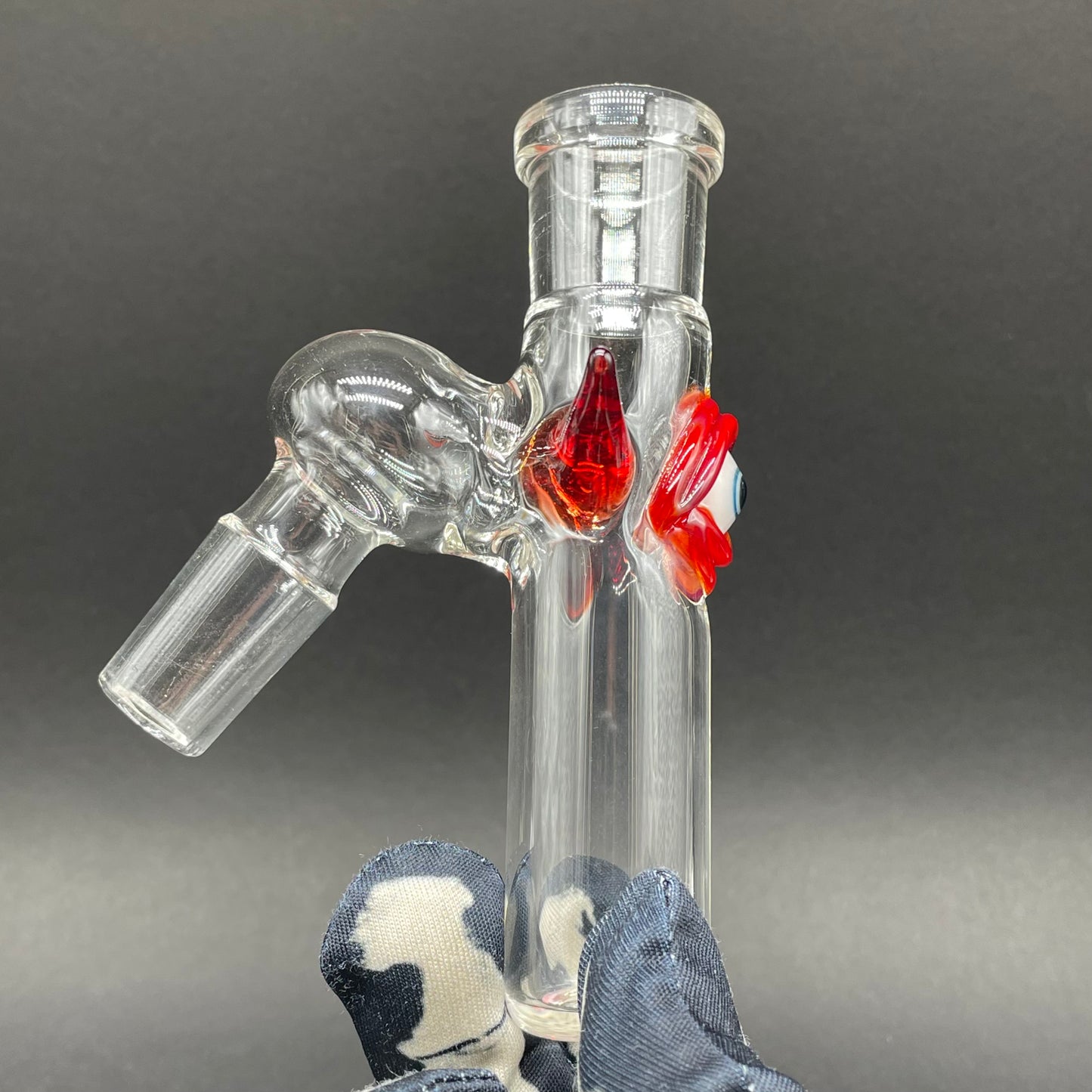 Leviathan Glass 18mm 45° simple ash catch (eye) - hand-blown art