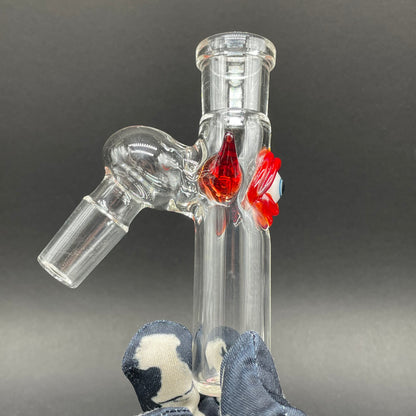 Leviathan Glass 18mm 45° simple ash catch (eye) - hand-blown art
