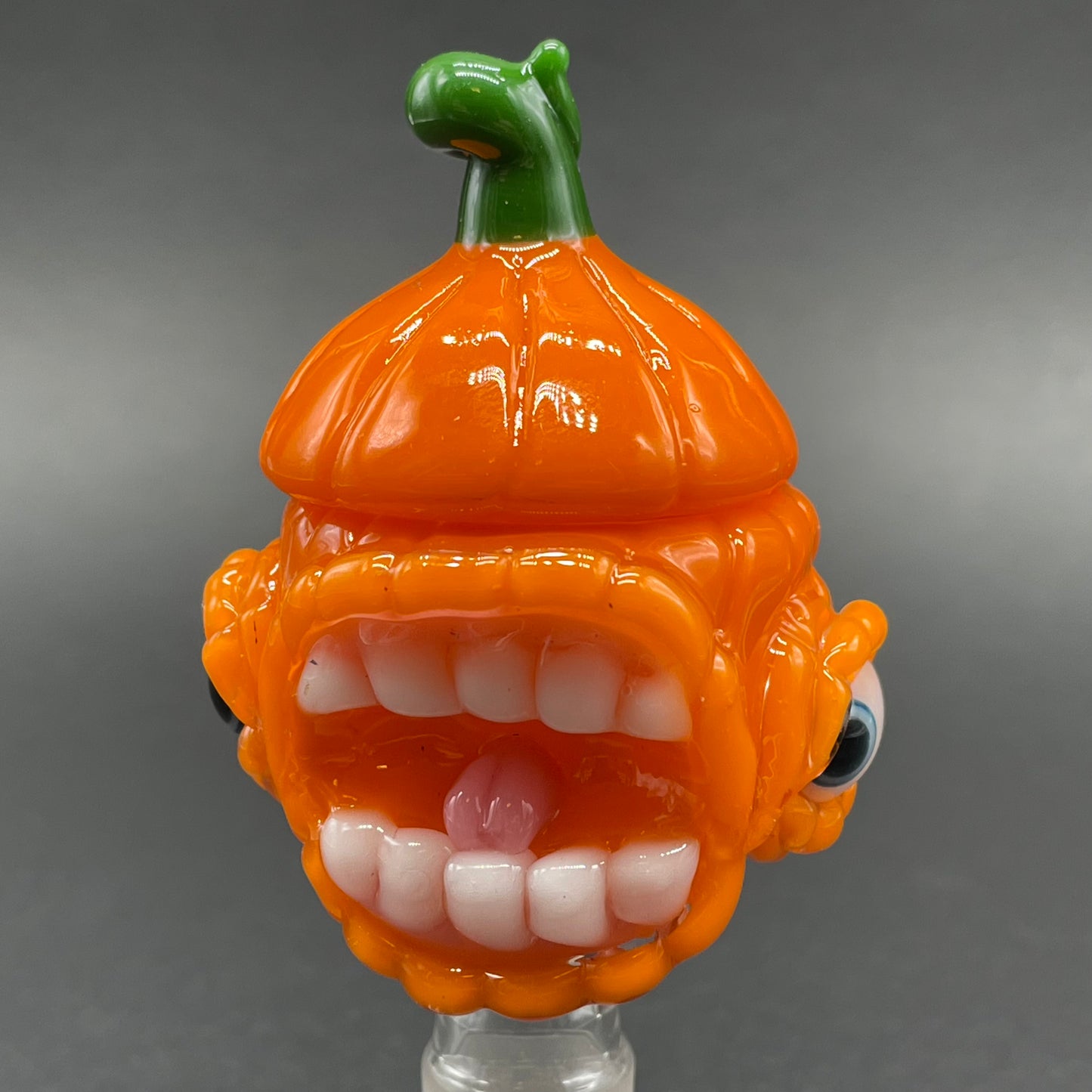 14mm pumpkin slide with cap craftsmanship - artisan glass work