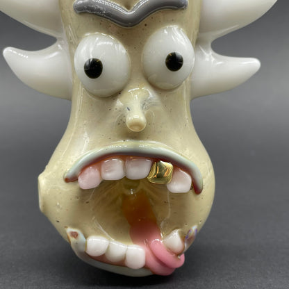Close-up of Rick Spoon - handcrafted glass
