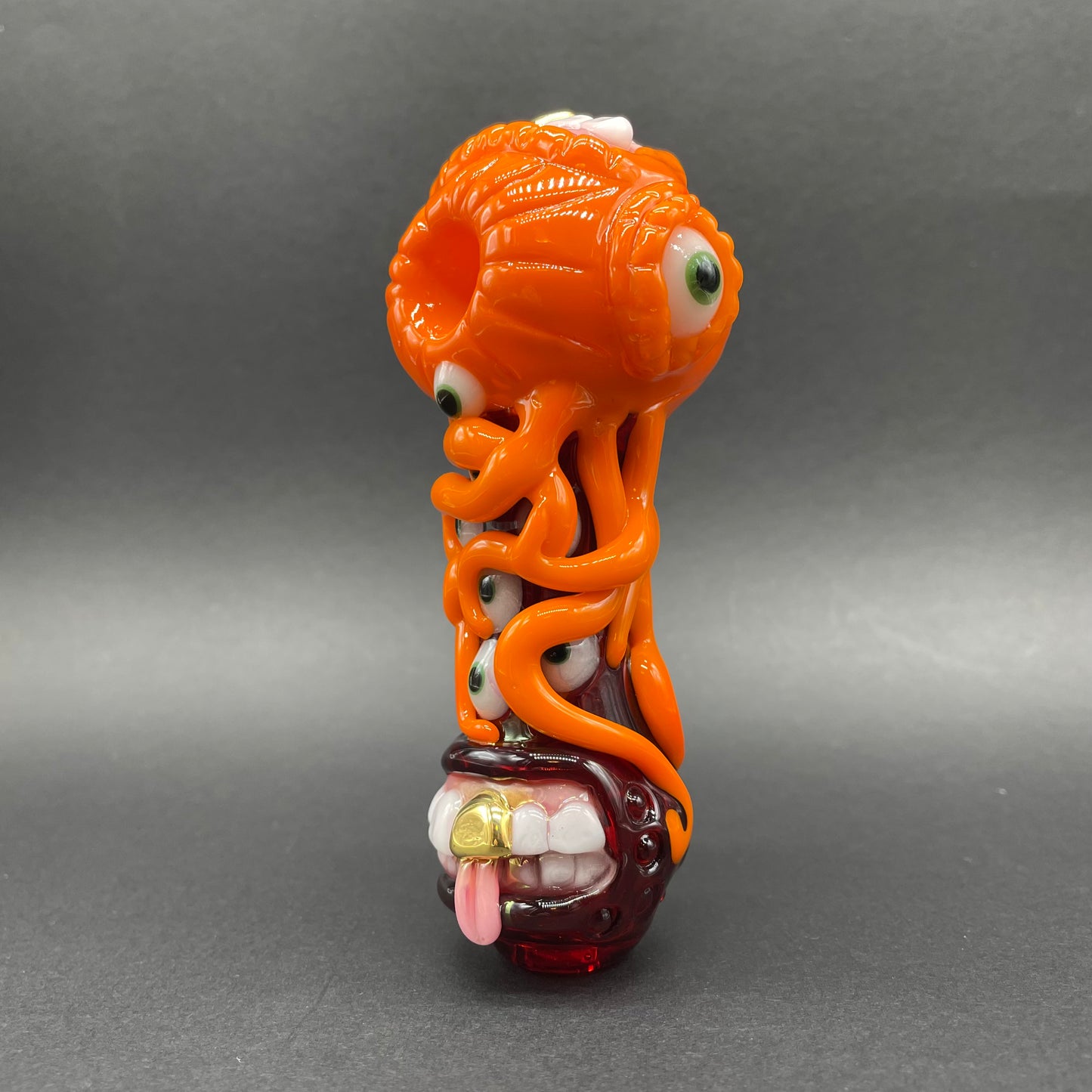 pumpkin tentacle spoon craftsmanship - artisan glass work