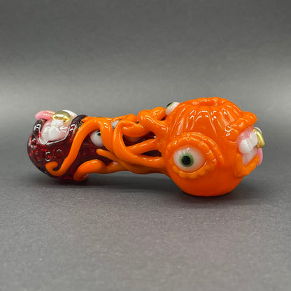 Leviathan Glass pumpkin tentacle spoon - hand-blown art