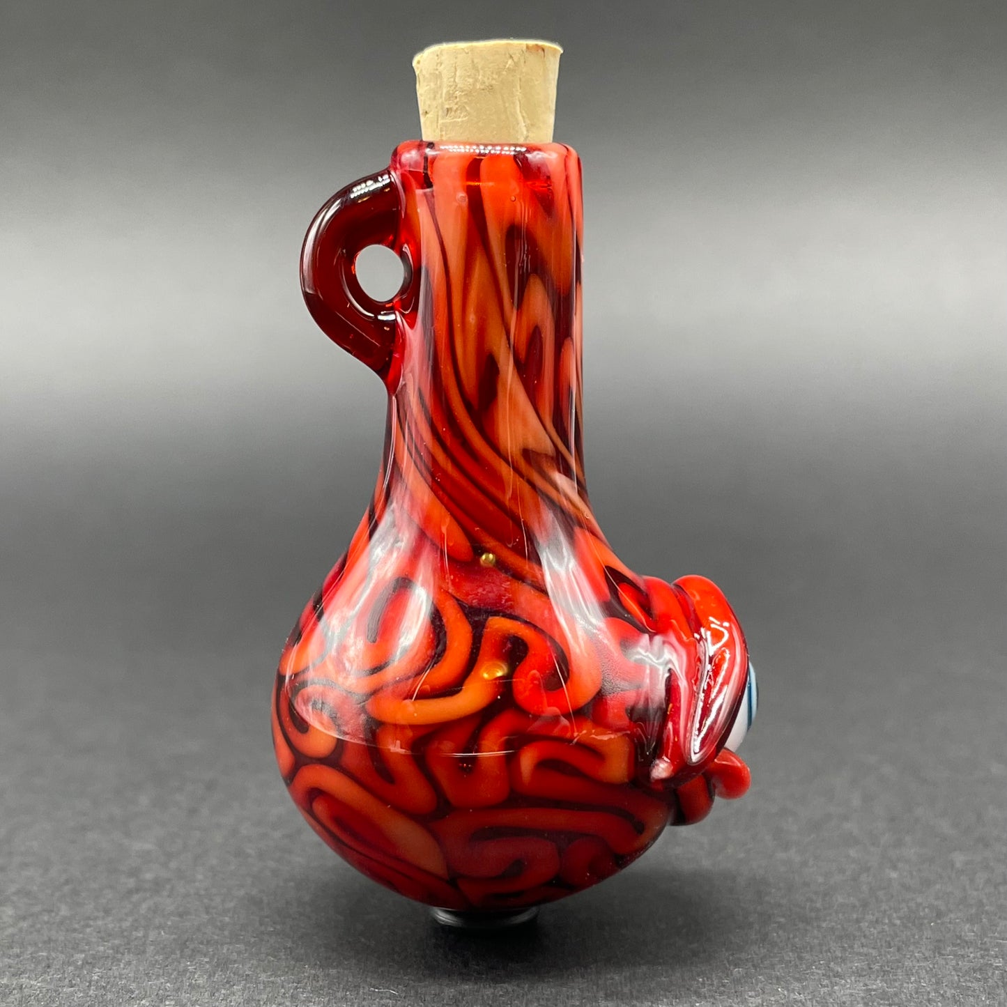 Brain potion bottle glass art - premium handcrafted piece