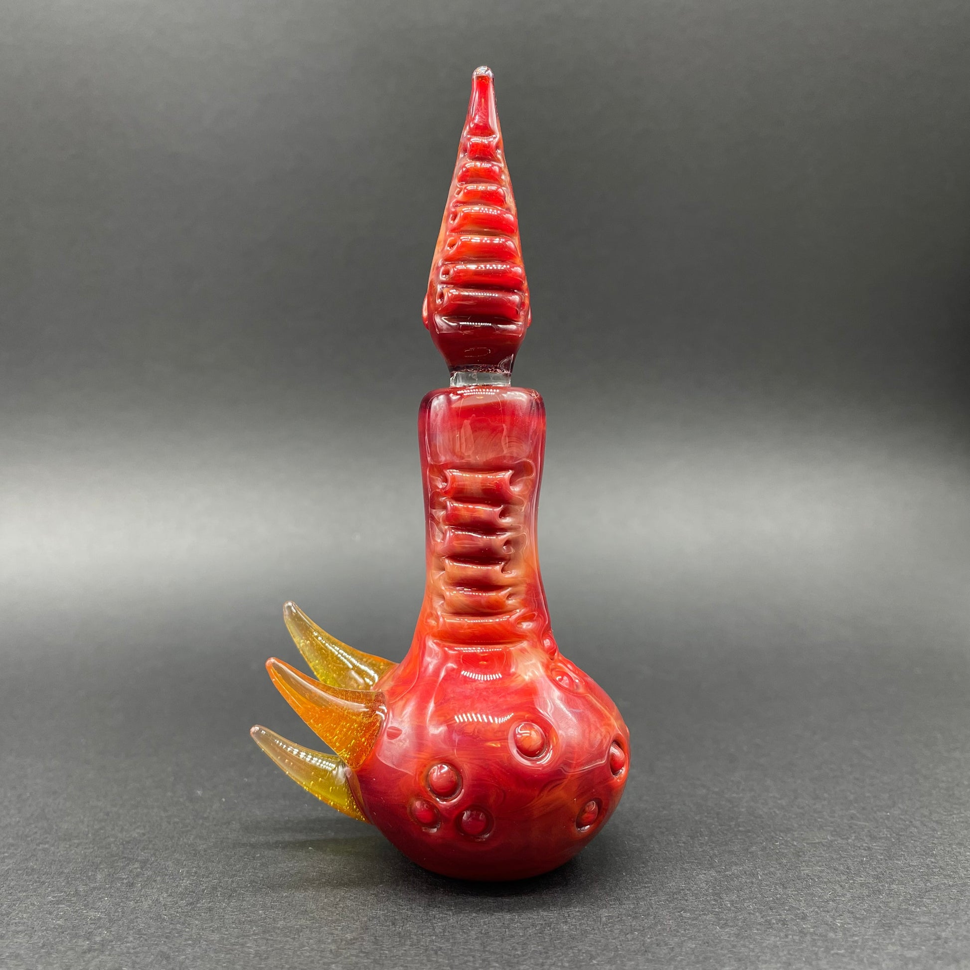 Hand-blown Tequila sunrise pensieve - Leviathan Glass original