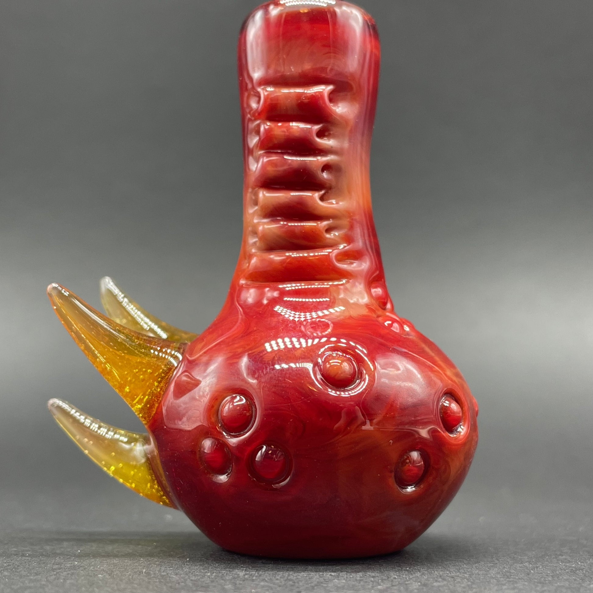 Tequila sunrise pensieve by Leviathan Glass - artisan detail