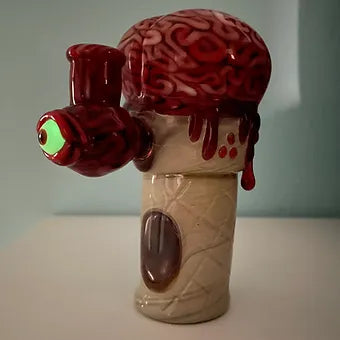 10mm Brain Cone Rig craftsmanship - artisan glass work