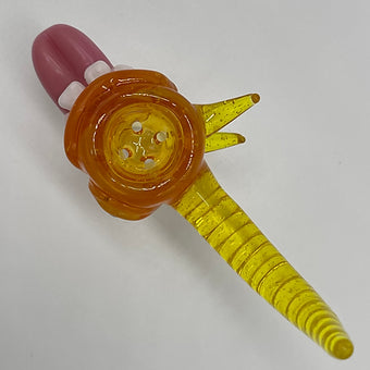 Hand-blown 14mm Hot Sauce Slide - Leviathan Glass original