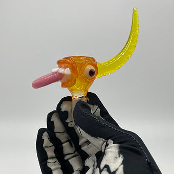 Leviathan Glass 14mm Hot Sauce Slide - hand-blown art