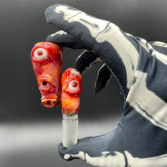 14mm Loopty Loop Slide detail view - premium glass art