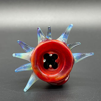 Hand-blown 18mm Mini Tequila Sunrise Ash Catch Set - Leviathan Glass original