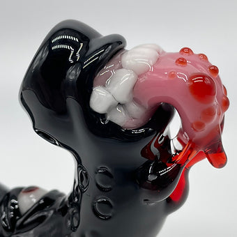 Black Dragon Sherlock by Leviathan Glass - artisan detail