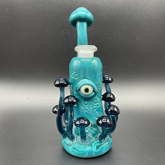 Hand-blown Mushroom Removable Downstem Bubbler - Leviathan Glass original