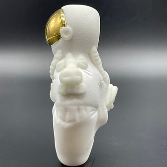 Close-up of Out of this world hand pipe - handcrafted glass