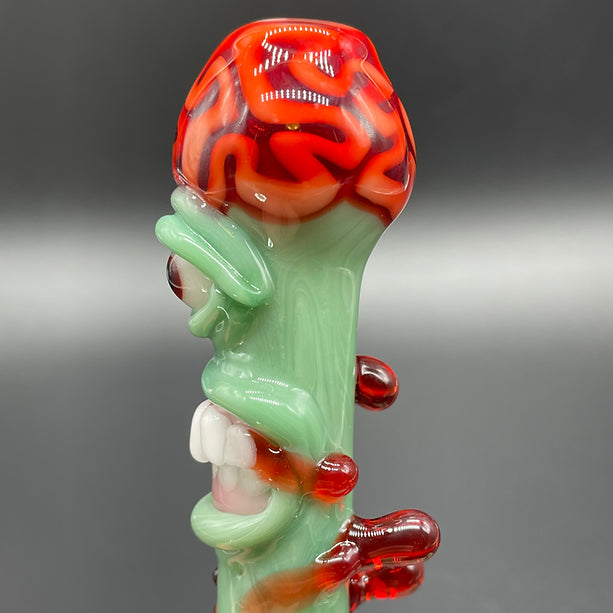 Brain Eater Bubbler by Leviathan Glass - artisan detail