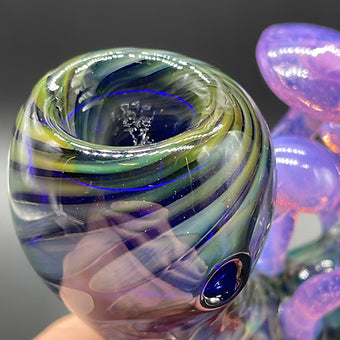 Pink Slime Mushroom Sherlock sher-1 glass art - premium handcrafted piece