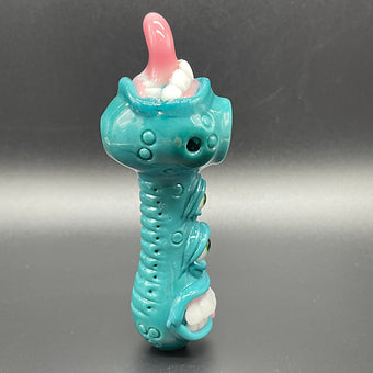 Agua Azule Guardian Of The Rabbit Hole Spoon glass art - premium handcrafted piece