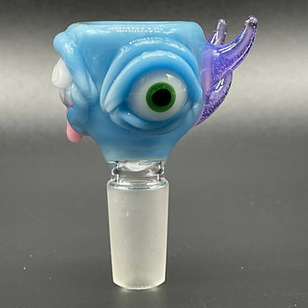 14mm Siberia mini ash catch set glass art - premium handcrafted piece
