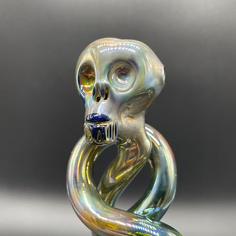 Death Eater Hand Pipe glass art - premium handcrafted piece