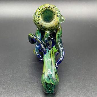 Hand-blown Gold Fume Tentacle Sherlock sher-4 - Leviathan Glass original